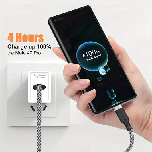 Cable USB-C ultra largo 50–80W – Xiaomi, OPPO, Kindle