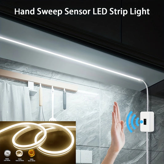 Tira LED de neón 5V USB – sensor de gesto, flexible y decorativa