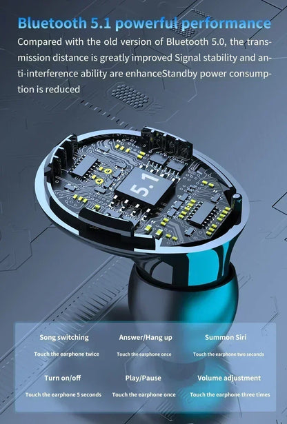 Audífonos Bluetooth deportivos M10 con cancelación de ruido y micrófono