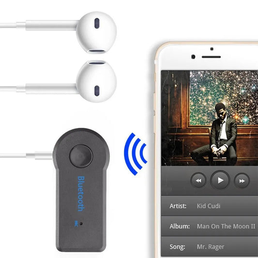 Receptor Bluetooth 5.0 AUX para auto con micrófono y amplificador de sonido