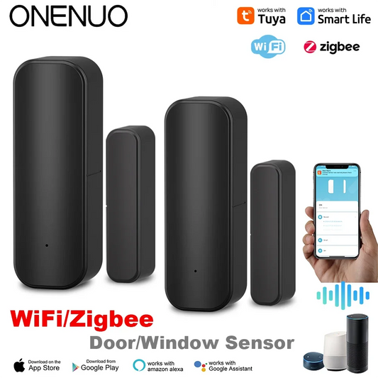 Sensor de puerta/ventana Tuya WiFi/ZigBee – alerta inteligente