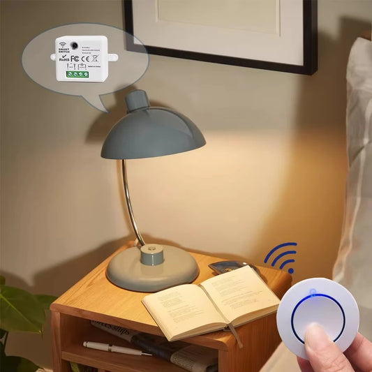 Interruptor inalámbrico RF433Mhz – control remoto 10A para luces