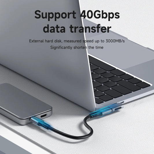 Adaptador USB-C a USB-C 240W Hagibis – 8K / 40Gbps