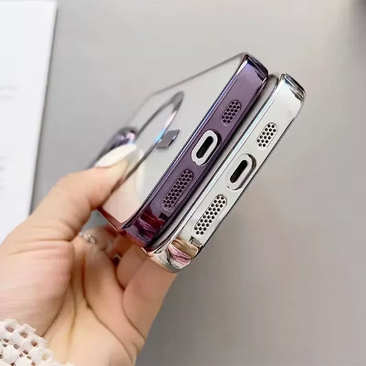 Funda Magsafe suave con lente para iPhone 11–16 Pro Max