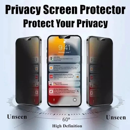 Protector de pantalla privacidad (5 uds) para iPhone 6 a 16
